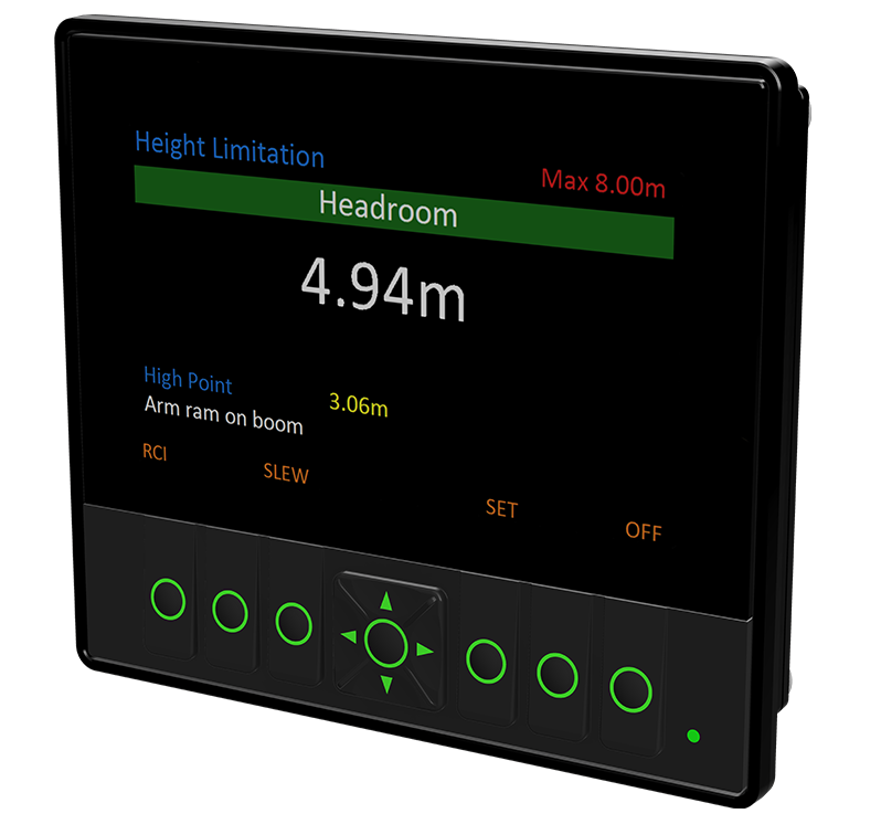 XW5 Series total protection height slew Limitation & RCI